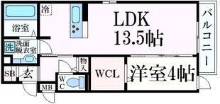 住吉駅 徒歩6分 1階の物件間取画像